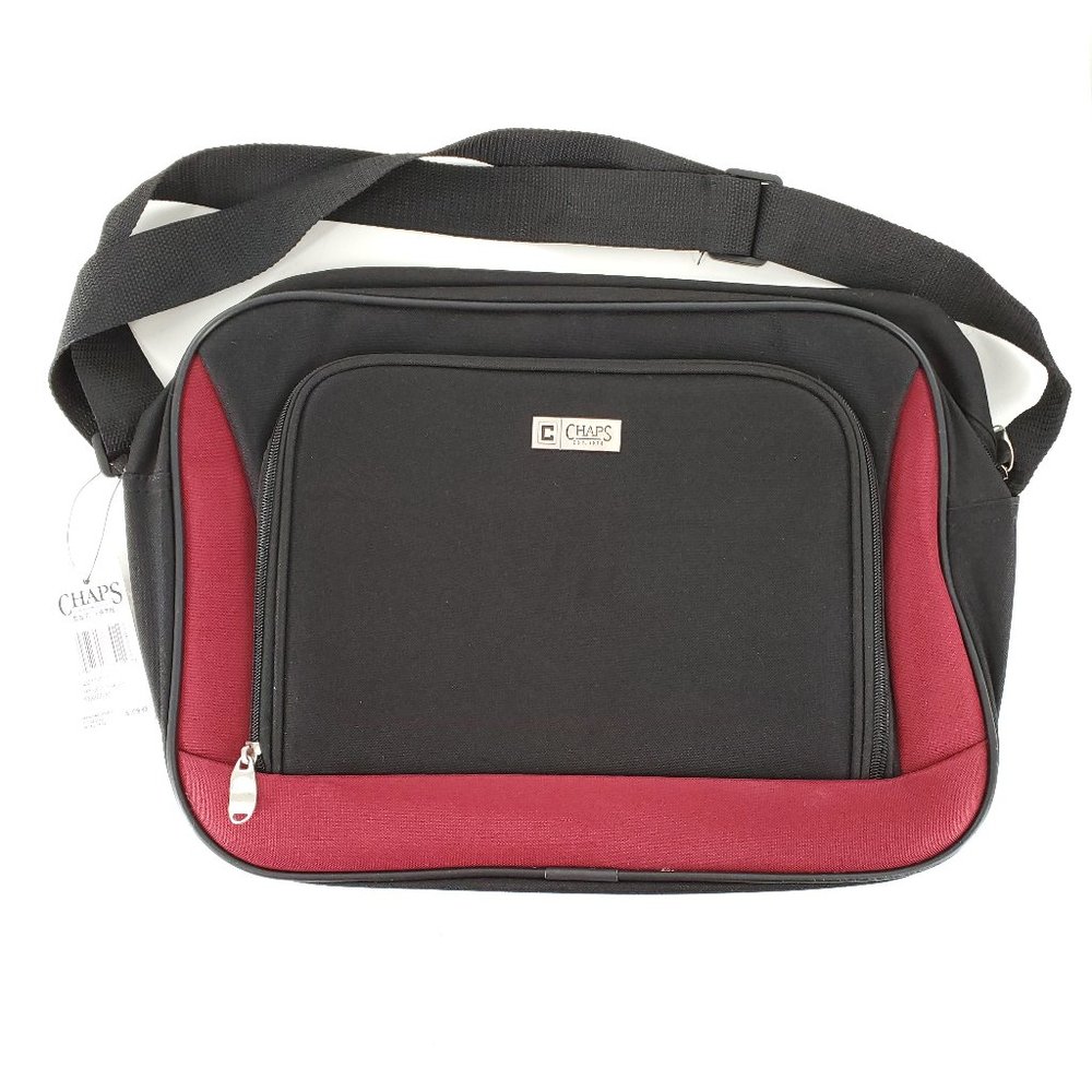Chaps Huntley Messenger Bag with Strap 14x11x4 - NWT